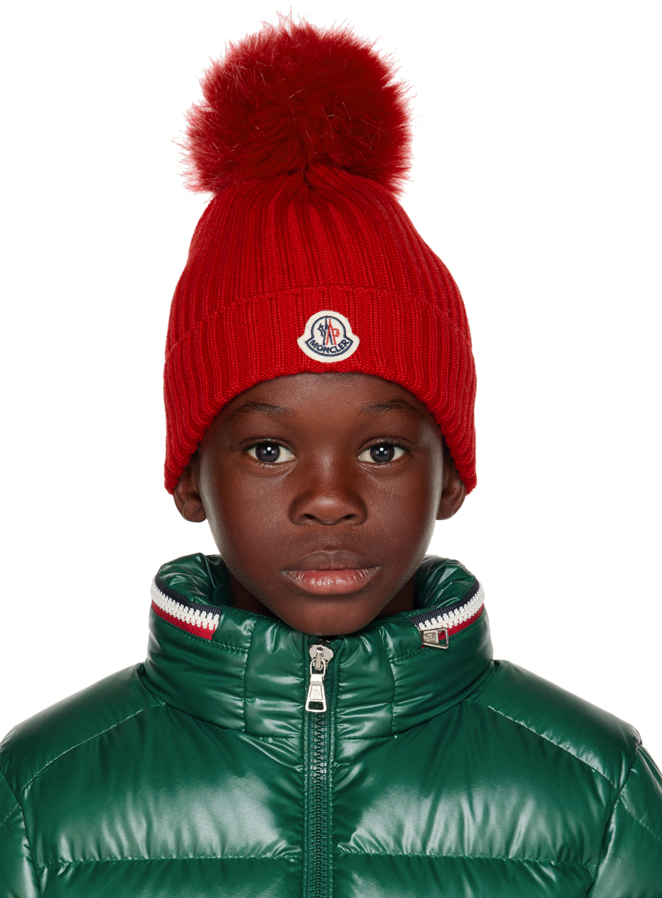 MONCLER kids ポンポンビーニー-