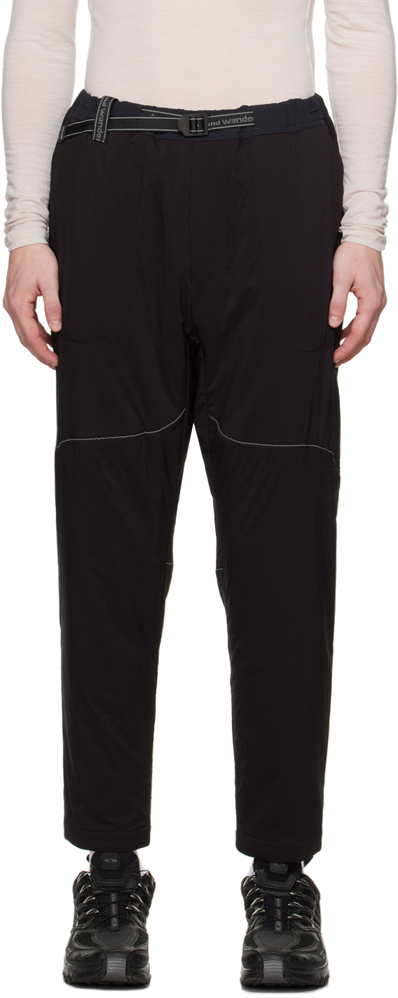 And Wander Black Air 2 Trousers In 010 Black
