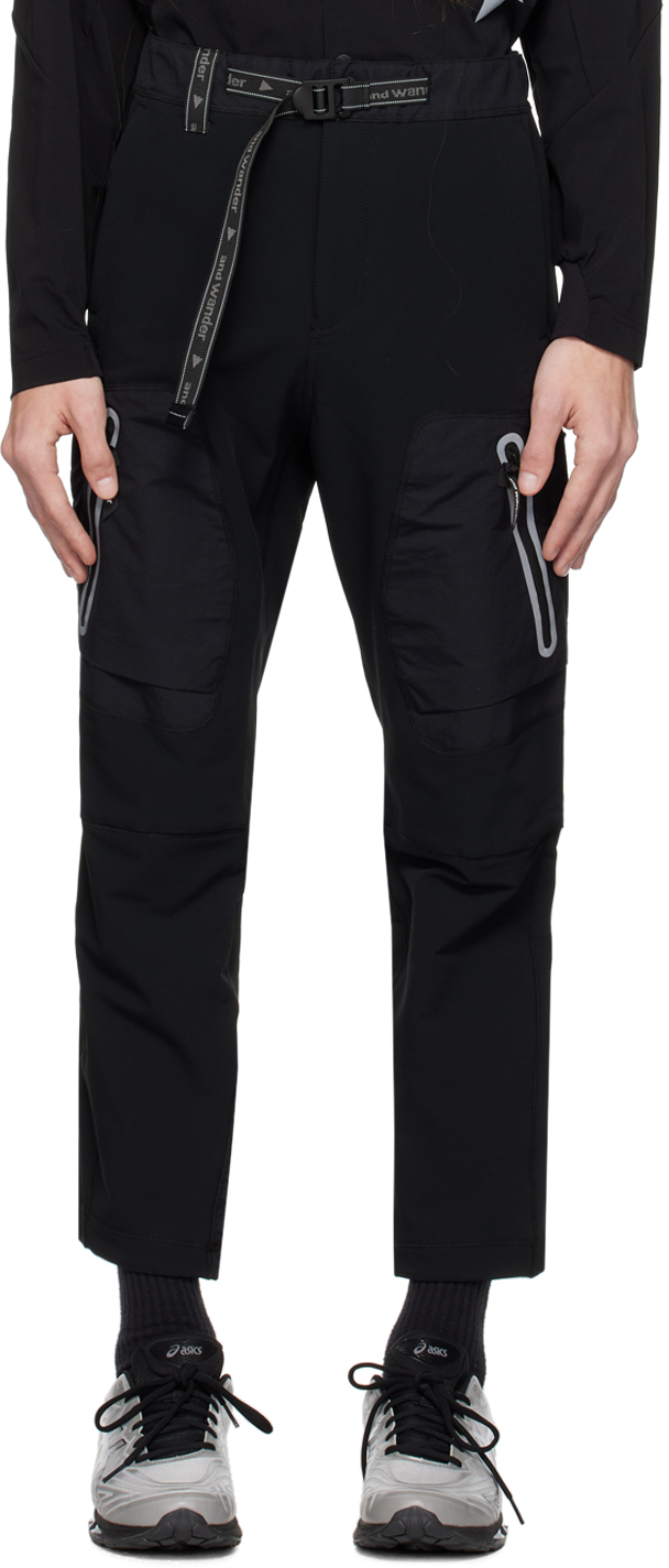 And Wander Belted-waist Detail Trousers In Black