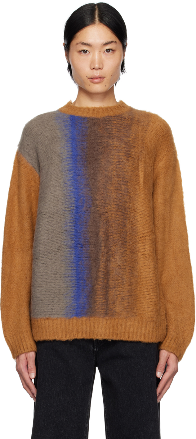 Jieda Brown & Gray Gradation Sweater