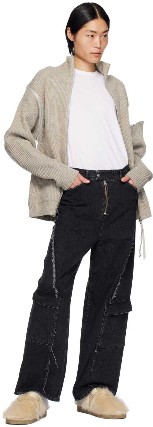 JieDa Black 2Way Zip Sweater | Smart Closet