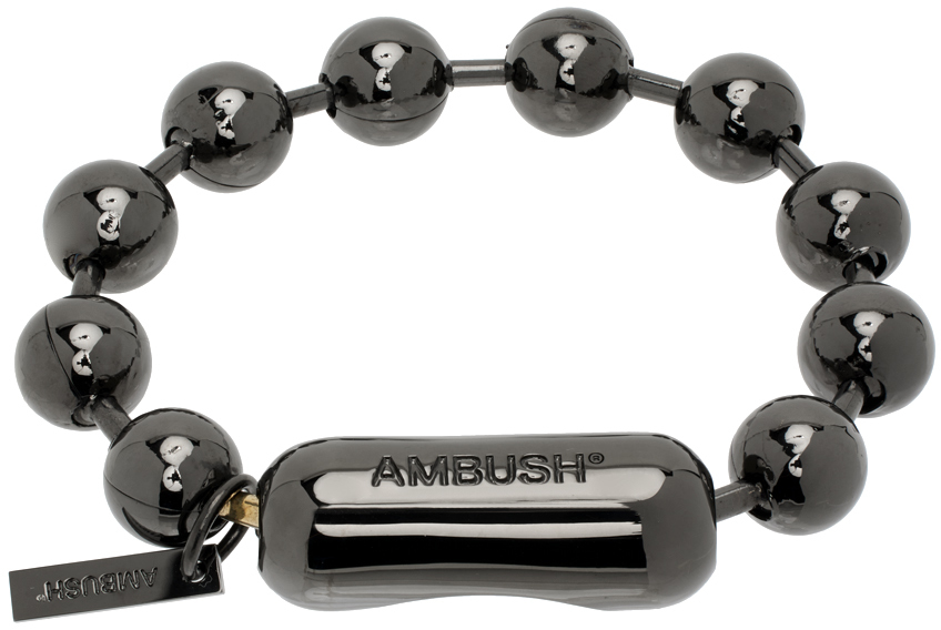 Ambush - Small Padlock Chain Bracelet - Silver/Gold, Silver / 1 | Feature