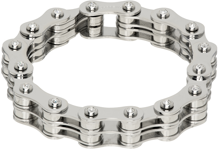 Ambush Bike Chain Bracelet In Silver | ModeSens