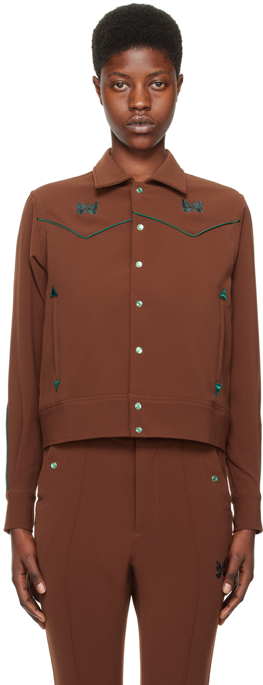 Needles Brown Piping Cowboy Jacket In A-brown
