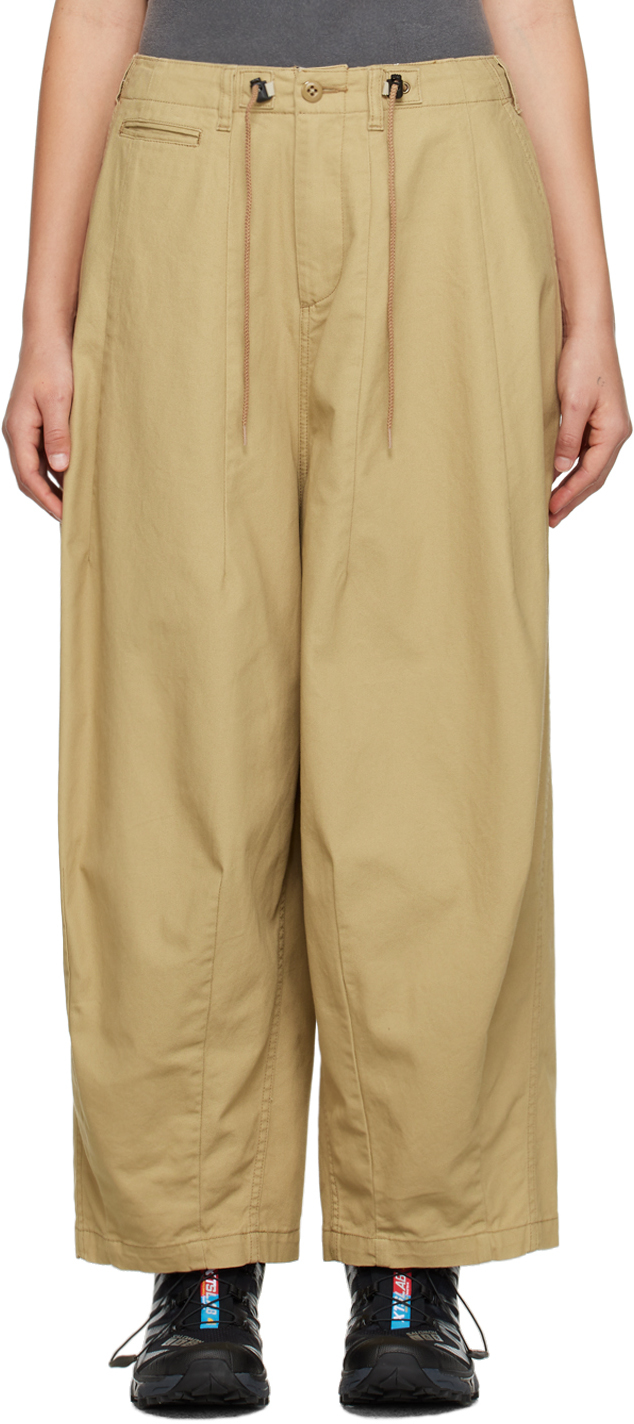 NEEDLES: Beige H.D. Trousers | SSENSE Canada