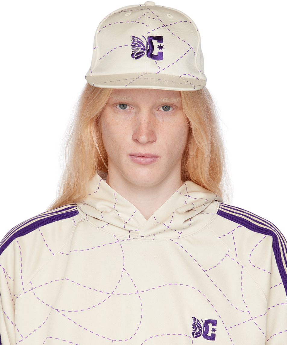 Needles Off-white Dc Edition Baseball Cap In A-ivory