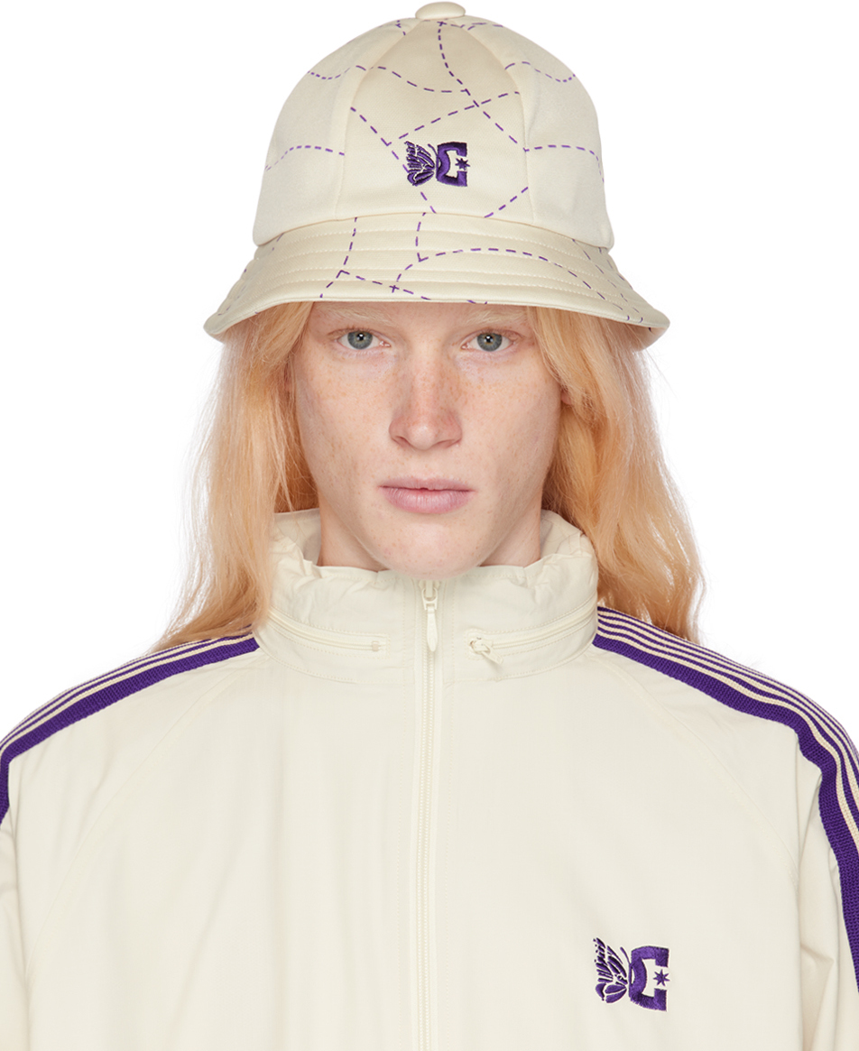 Shop Needles Off-white Dc Edition Bucket Hat In A-ivory