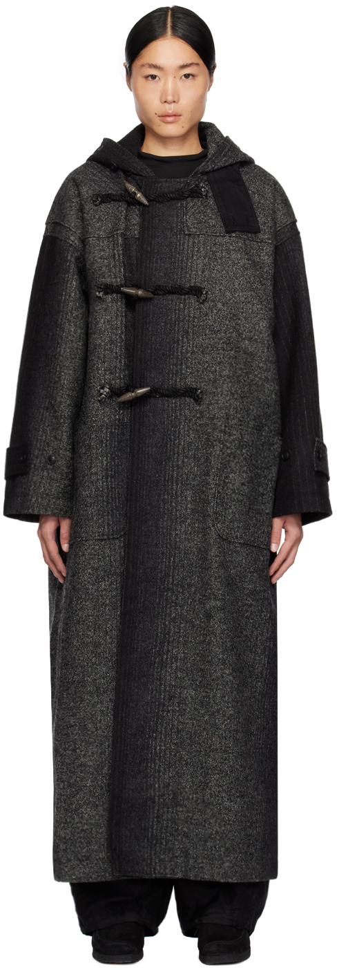 Black Long Duffle Coat