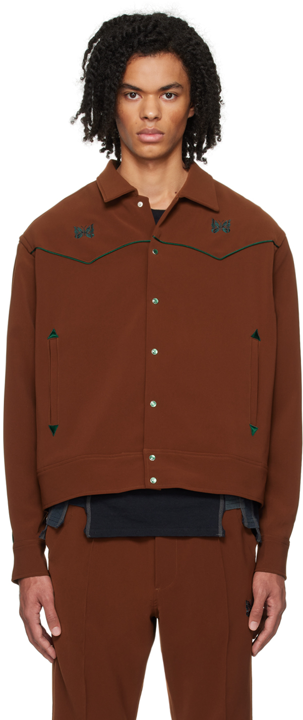 NEEDLES: Brown Cowboy Jacket | SSENSE
