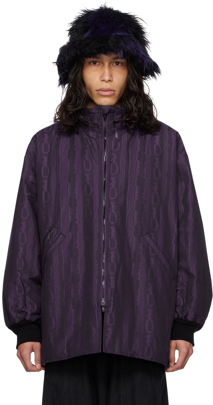 NEEDLES: Purple Sur Down Coat | SSENSE