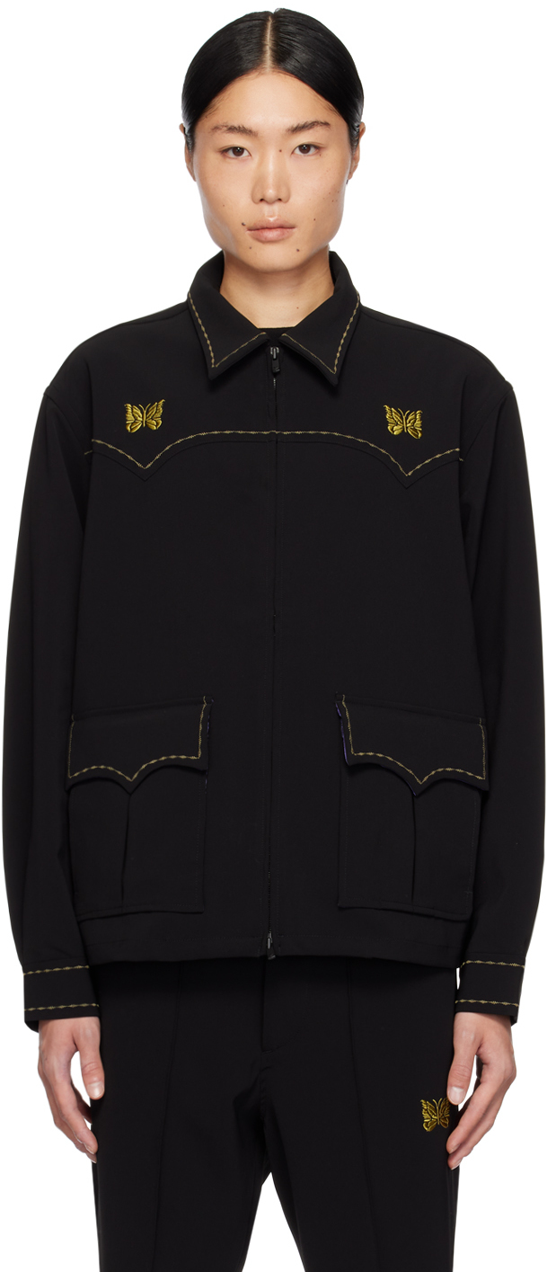 NEEDLES: Black Western Sport Jacket | SSENSE