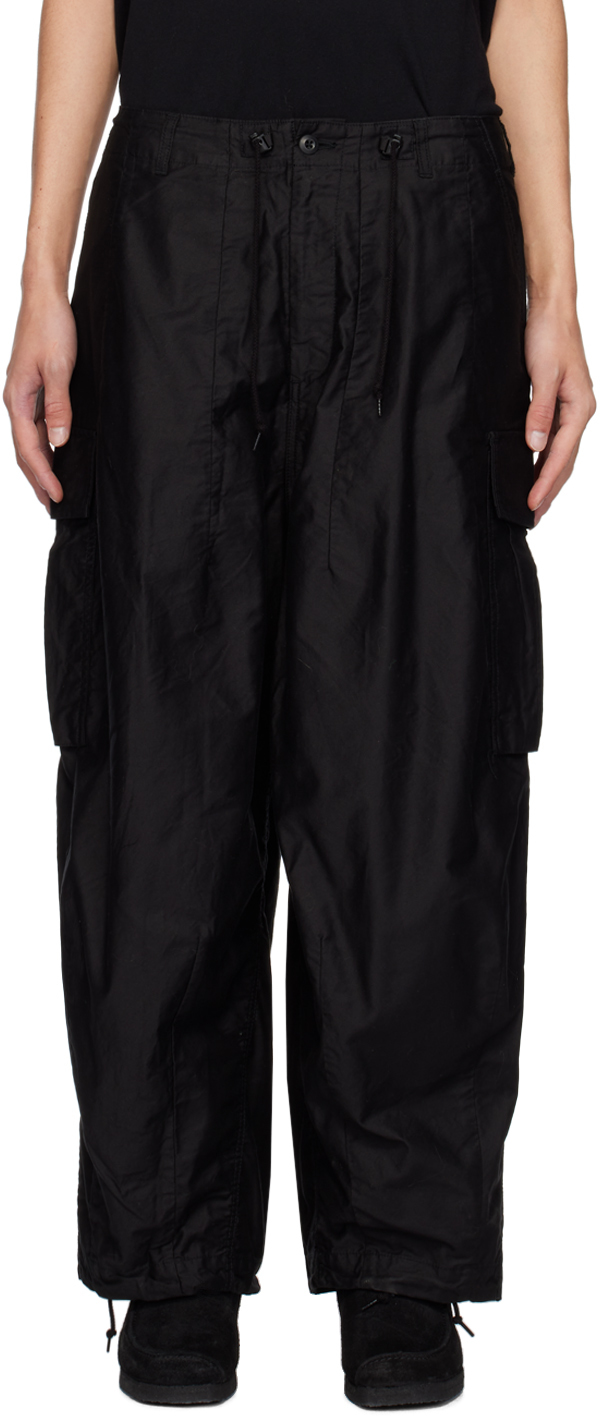 Needles Black Doeskin W.U. Bootcut Lounge Pants | Smart Closet