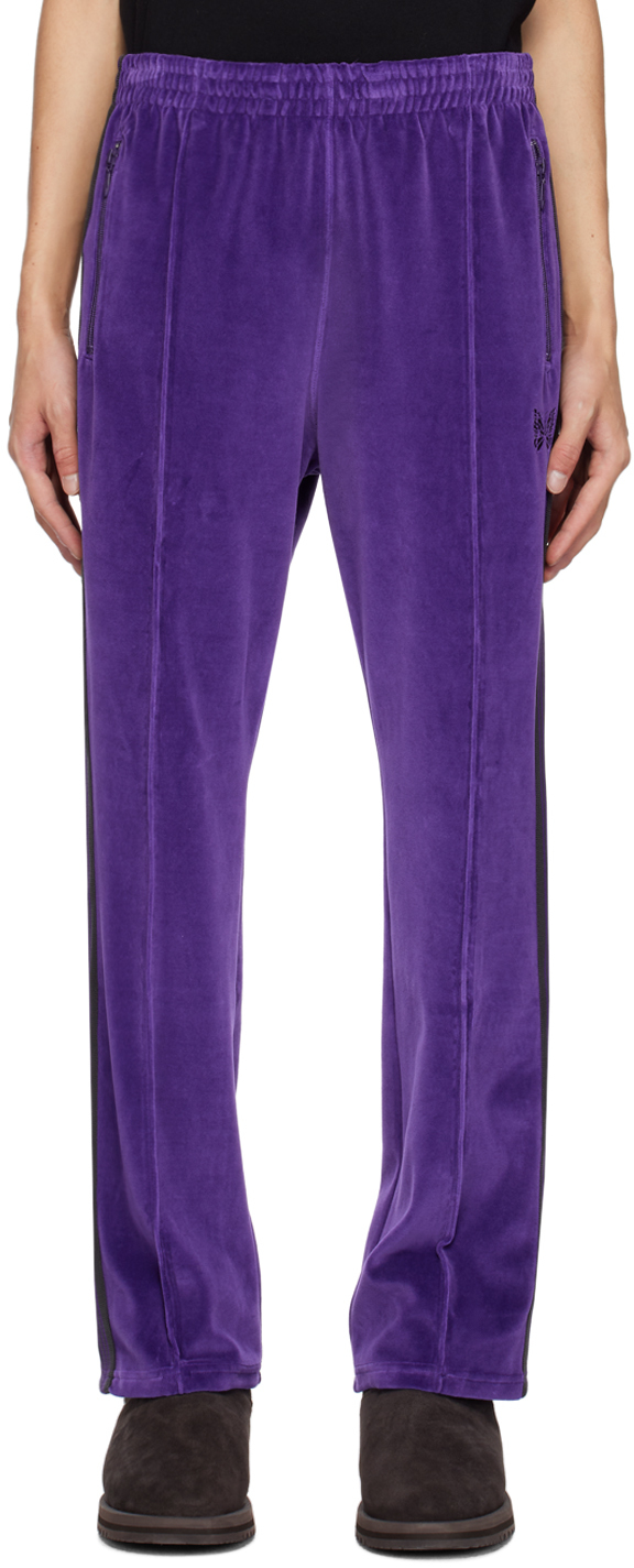Needles Velour Narrow Track Pants Purple (C) – TheLaboratoryOKC