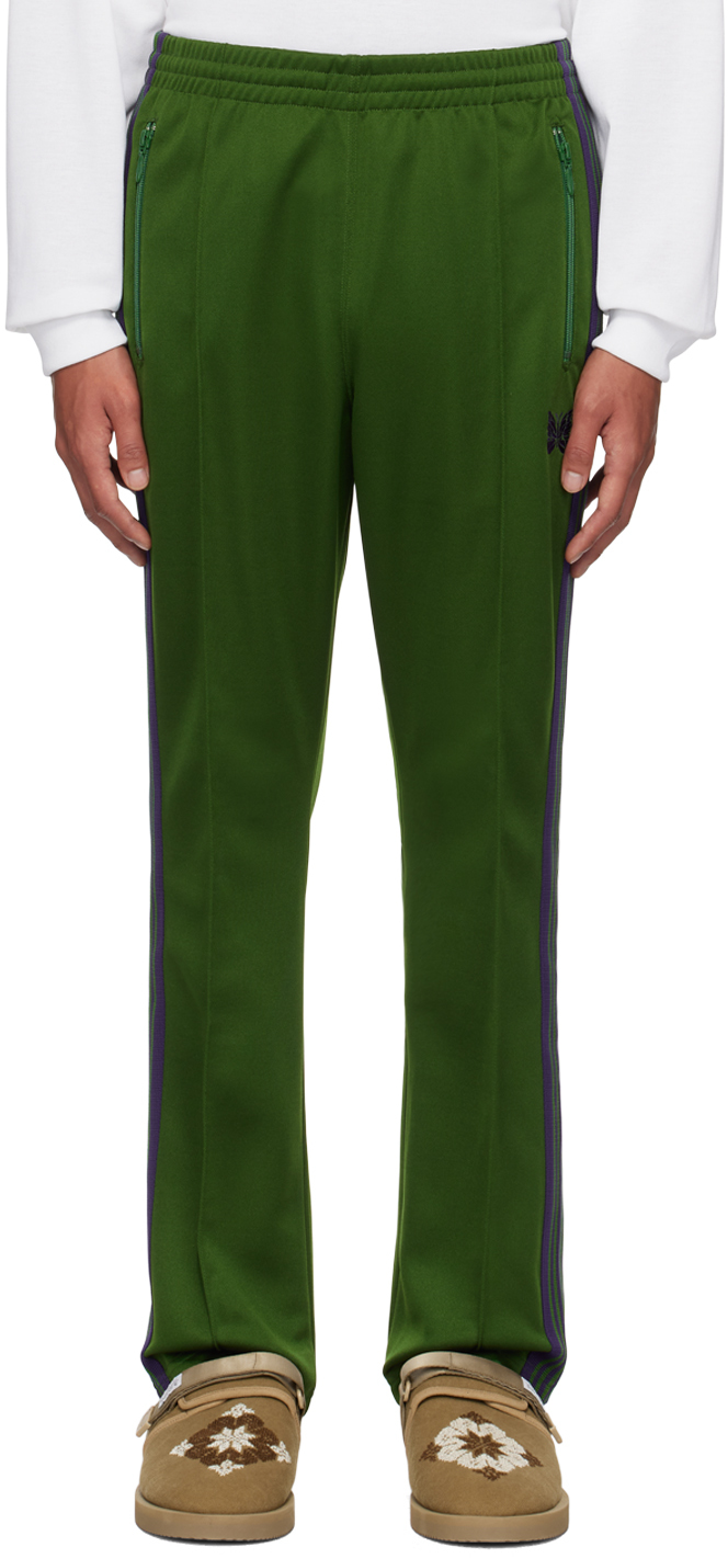 Needles Green Drawstring Track Pants In A-ivy Green