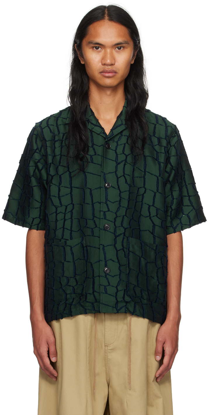 NEEDLES: Green Cabana Shirt | SSENSE