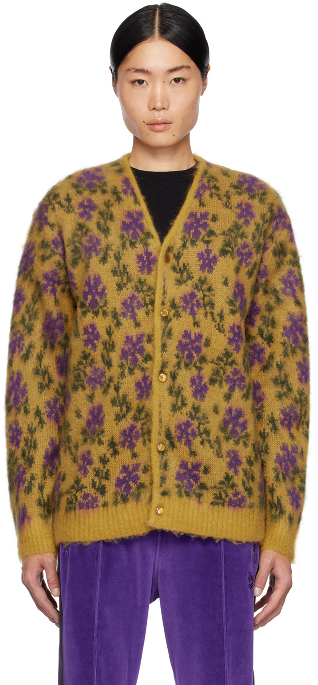 Yellow Flower Cardigan by NEEDLES on Sale