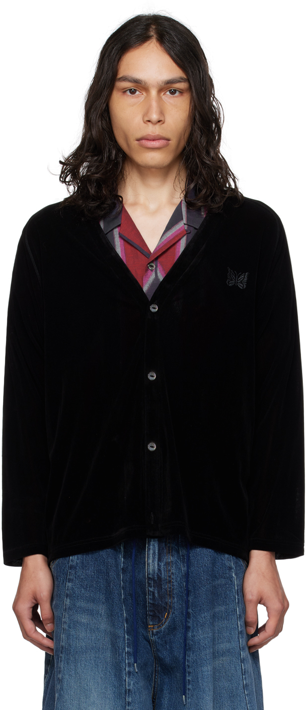 Black 2024 embroidered cardigan