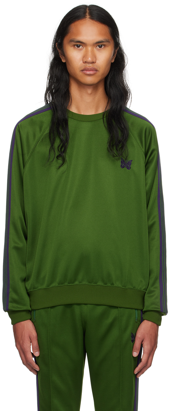 Green Embroidered Sweatshirt