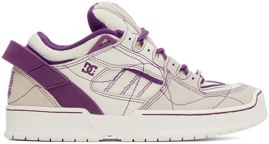 Off-White & Purple DC Shoes Edition Spectre Sneakers