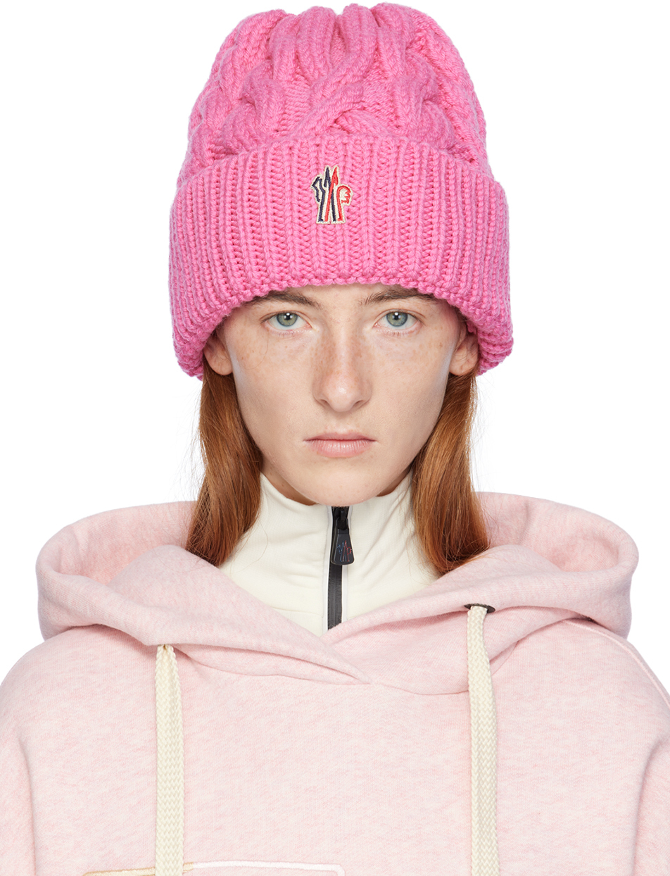 Pink Rolled Beanie