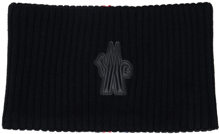 Moncler Tricolor Headband Black In Noir