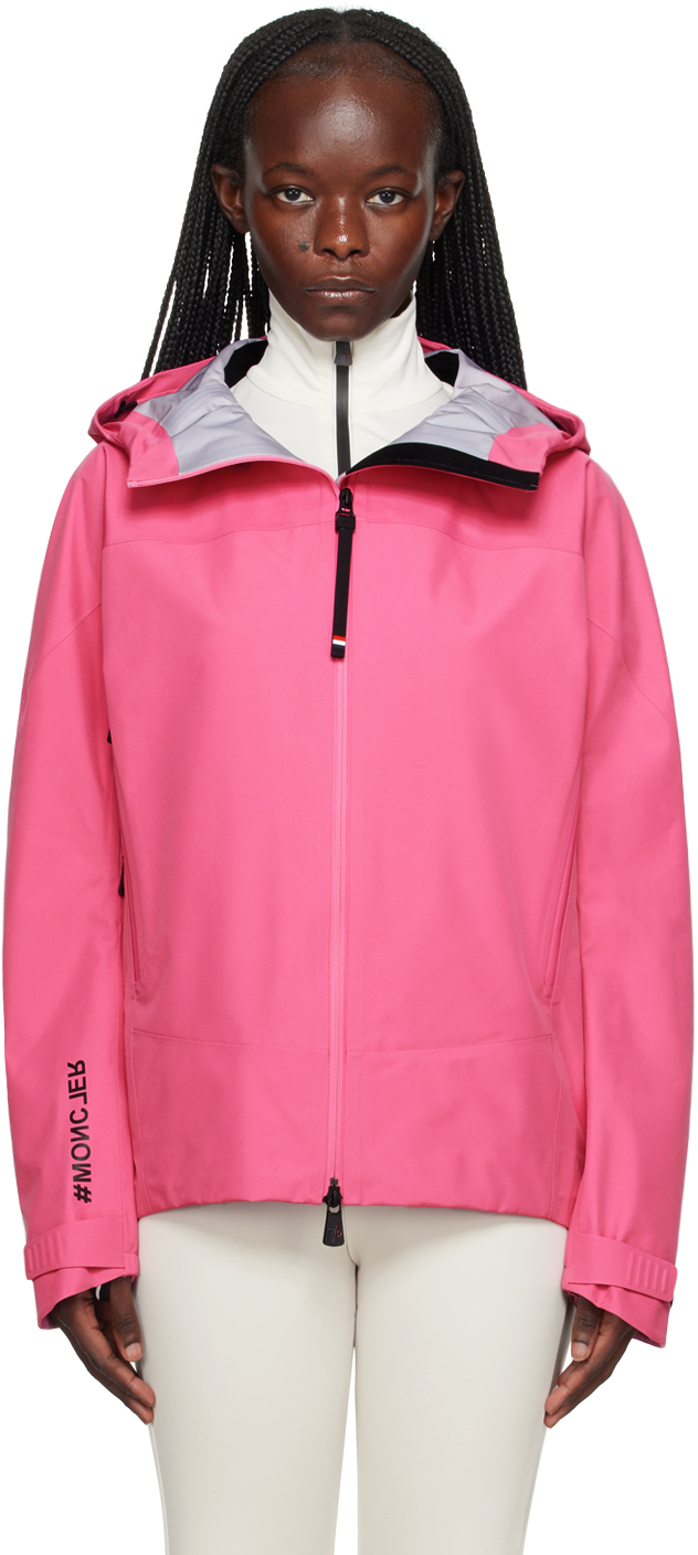 Shop Moncler Pink Meribel Jacket In 532 Pink