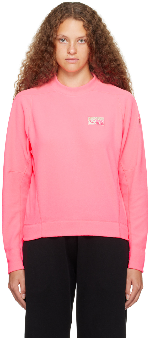 Shop Moncler Pink Mountain Sweatshirt In 52x Pink