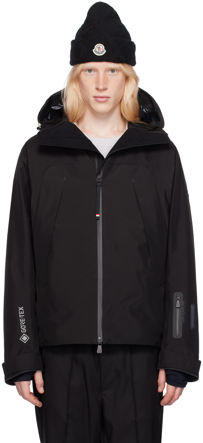 Moncler Black Lapaz Jacket In 999 Black