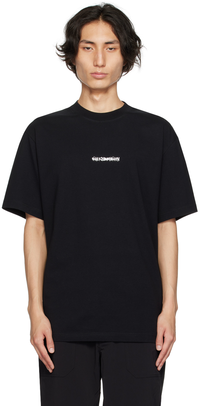Han Kjobenhavn: Black Goat Skull Print T-Shirt | SSENSE
