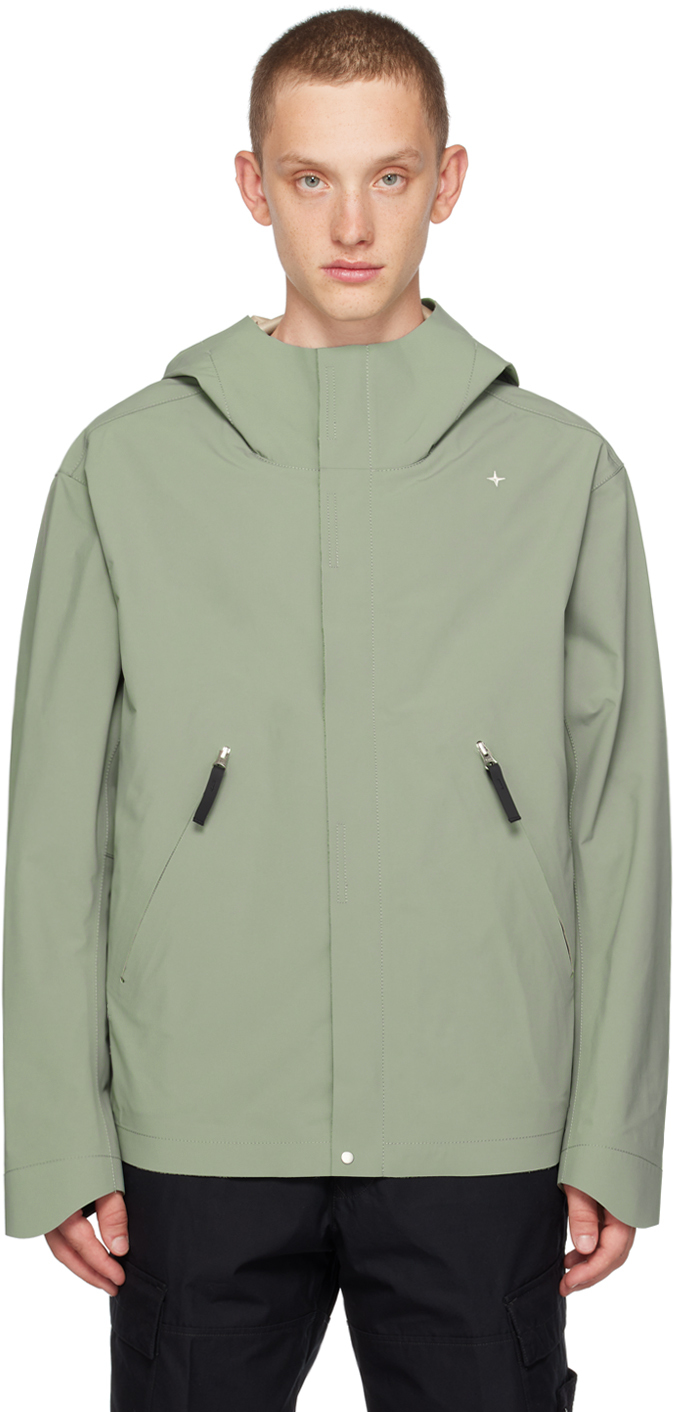 Green 3L Jacket by Stone Island on Sale
