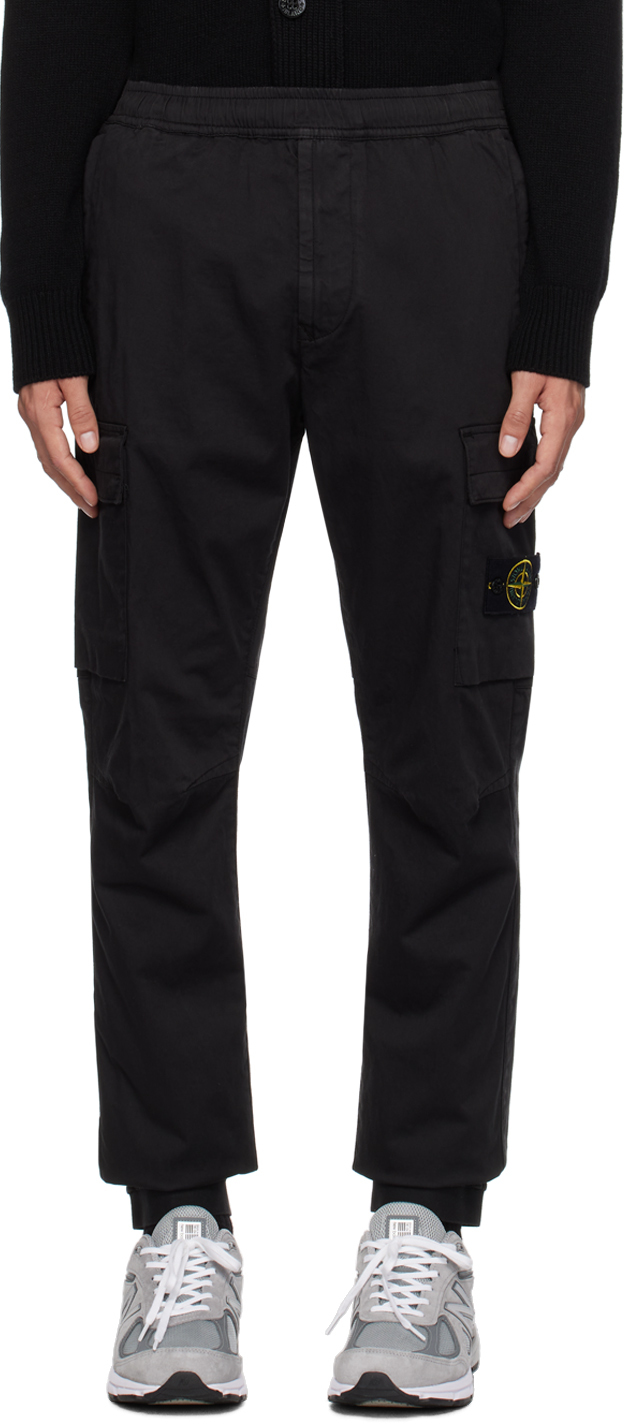 Black Drawstring Cargo Pants