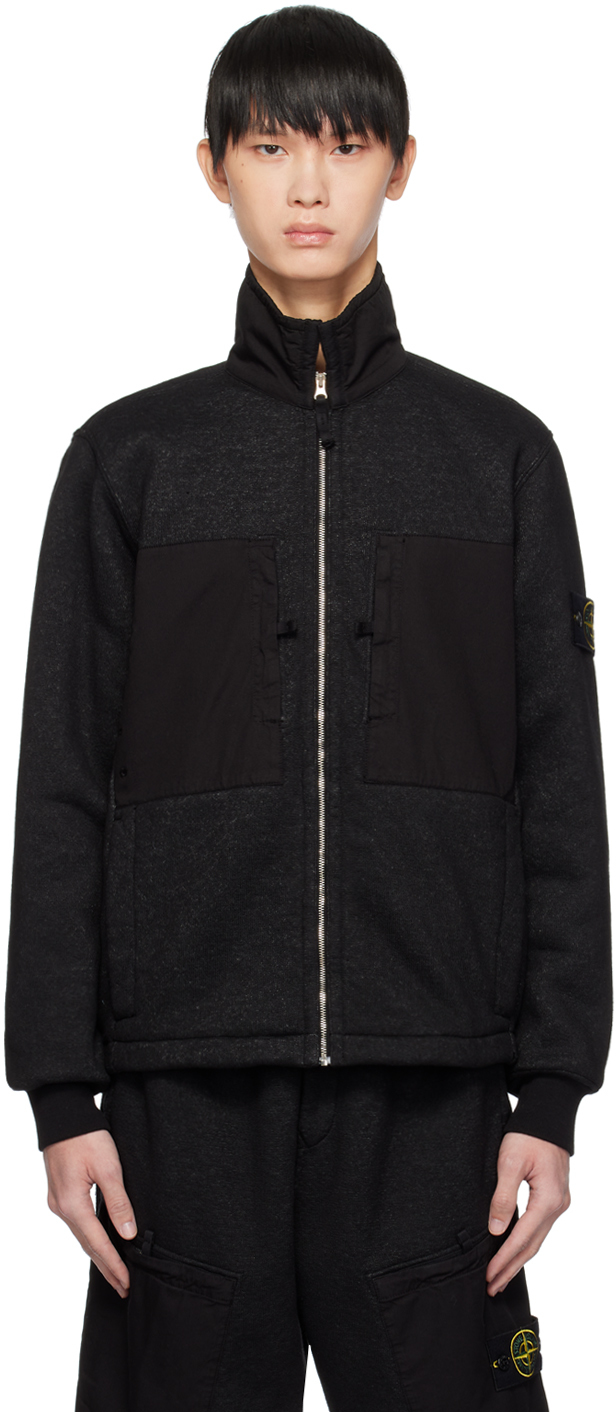 Stone island hotsell zip pocket sweatshirt