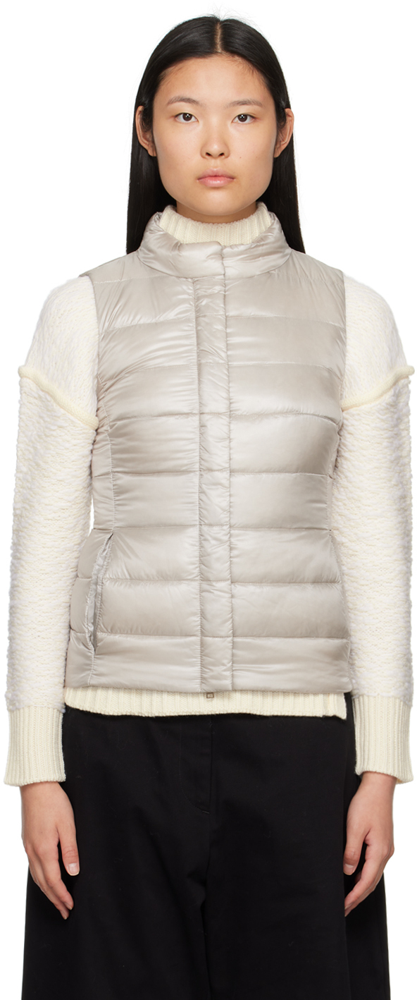 Taupe Giulia Down Vest by Herno on Sale