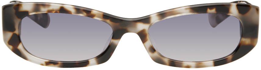 Flatlist Eyewear Tortoiseshell Gemma Sunglasses In Smoked Havana Vintag