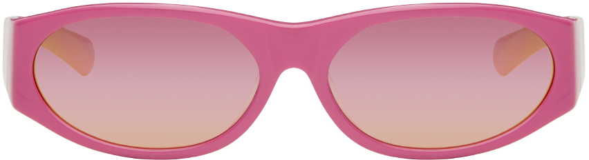 Flatlist Eyewear Pink Eddie Kyu Sunglasses In Pink/polarized Pink