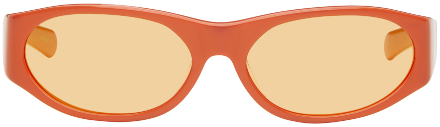 Flatlist Eyewear Orange Eddie Kyu Sunglasses In Orange/polarized Ora