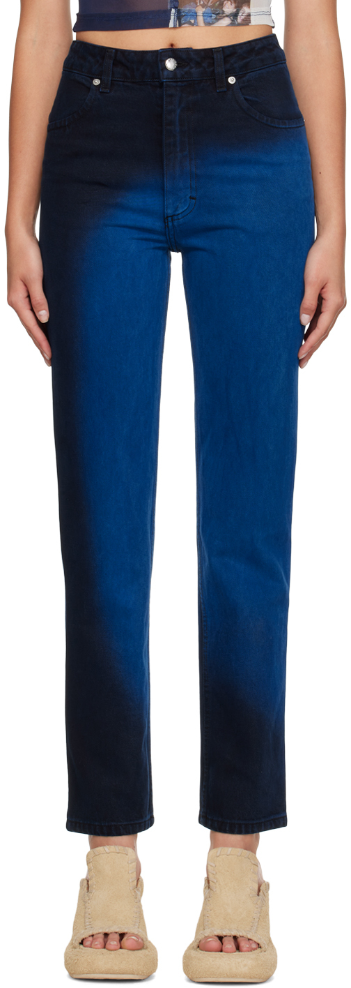 ALAÏA Blue Round Jeans