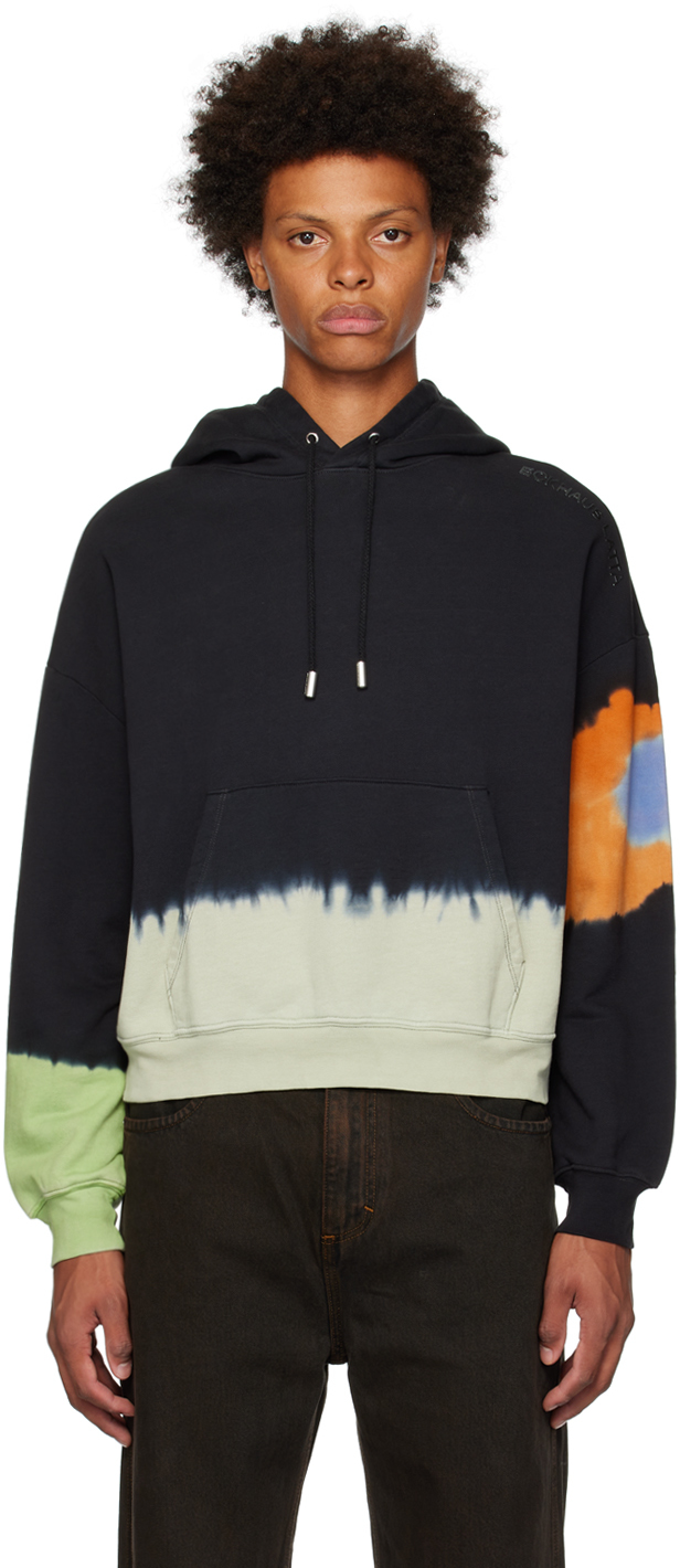 Black Cropped Hoodie by Eckhaus Latta on Sale