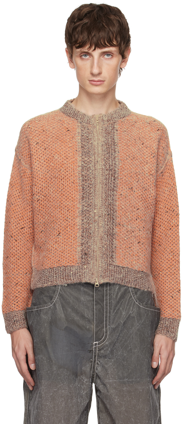 Orange Garden Cardigan by Eckhaus Latta on Sale 