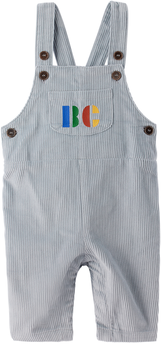 Bobo Choses Baby Blue 'b.c' Overalls In 400 Light Blue