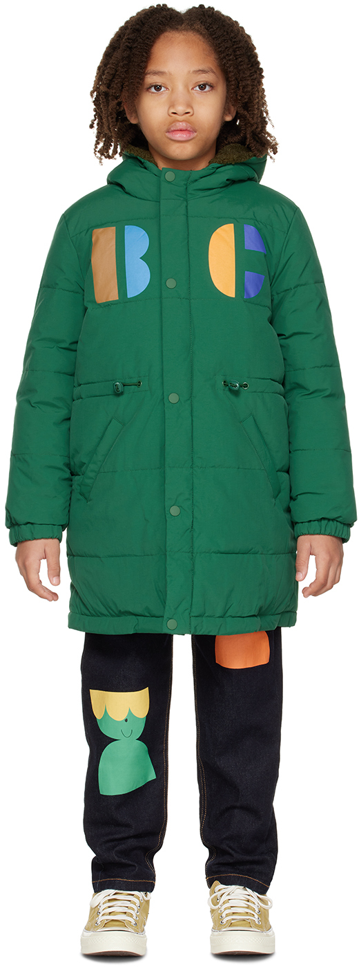 Kids Green B.C Reversible Coat