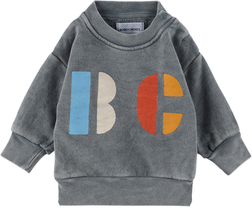 Bobo Choses Baby Gray B.c Sweatshirt In 920 Grey