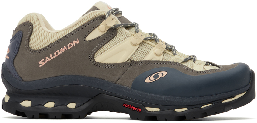 Shop Salomon Brown & Beige Xt-quest 2 Sneakers In Ebony/pewter/alloy