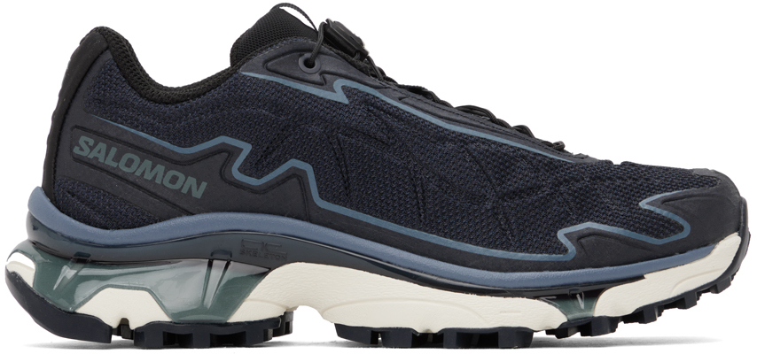 Shop Salomon Navy Xt-slate Advanced Sneakers In Dark Sapphire/st
