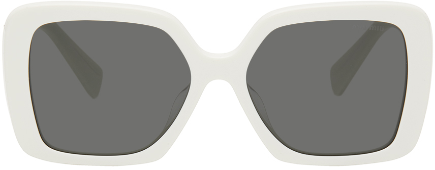 Miu Miu Glimpse Sunglasses In White