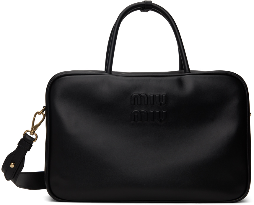 Miu Miu Softy Shoulder Bag in Black