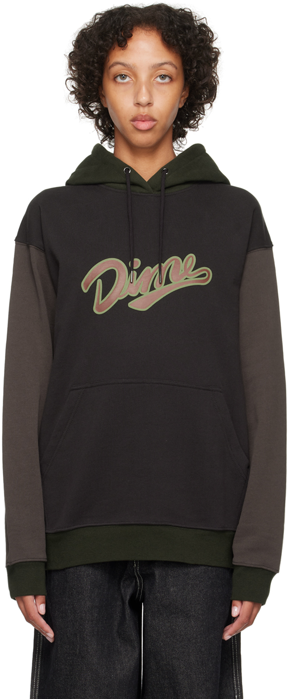 Dime: Green Paneled Hoodie | SSENSE