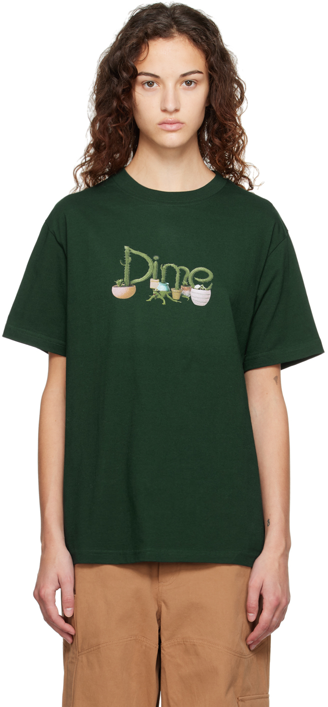 Dime Green Cactus T-shirt In Green Lake