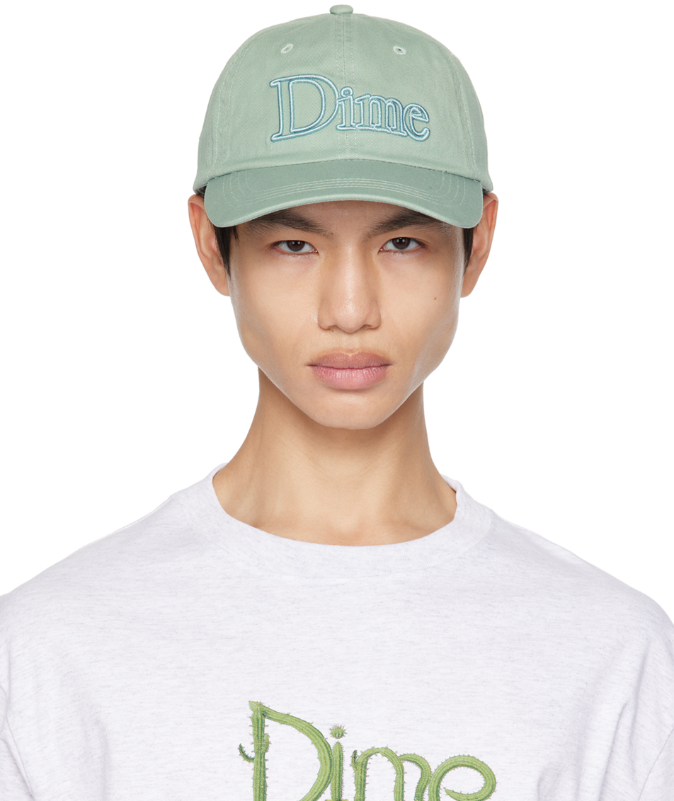 Green Classic 3D Cap by Dime on Sale