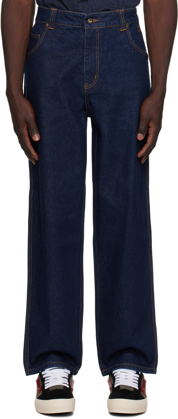 Indigo Relaxed-Fit Jeans